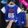 品牌断码特l价品牌假俩件蓝色-篮球服小孩子的便宜