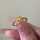 黄金黄钻方糖戒指/金重约2.61g