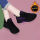 黑紫色加绒-棉鞋
