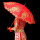 富贵吉祥(弯柄)双层蕾丝伞