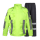 荧光绿工装式反光雨衣