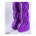 紫色高筒鞋（PVC底皮面）