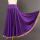 紫色金边中长裙
