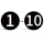 黑底白字（磁性1-10）