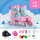 【S4】浅粉色鞋+粉色头盔+护具+包+赠品