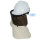 安全帽+支架+茶色面屏+护颈布 白色帽