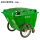 400L垃圾车绿色带盖