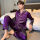 男款紫色 长袖+长裤