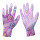 紫色花PU涂掌手套(12双)