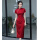 8607-中国风中式女装小个子旗袍