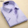 纯紫色斜纹短袖带口袋
