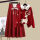 红色裙子+红色毛衣【两件套】