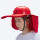 zx红风扇帽+红色遮阳帽冰袖