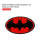 3D蝙蝠侠反光防撞警示贴红色1个