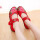 女童绣花鞋红色