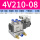 4V210-08AC220V(2位阀组)