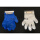 蓝色透明手套(10包)