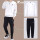 白色卫衣+针织长裤【2件套】