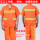 橘色 -制服呢材质(170码)-套装