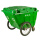 400L垃圾车绿色带盖