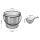 【新款加厚】水桶+桶盖+勺-灰色