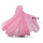 粉色雪纺720度单裙摆松紧腰