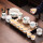 戏荷(茶壶)羊脂玉瓷10件套-礼盒装