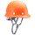 玻钢型安全帽透气插扣橙色