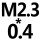 米白色 M2.3*0.4 螺旋