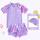 紫色枫叶两件套【泳衣+泳帽】
