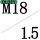 R-M18*1.5P 外径30厚度10