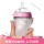 250ml 粉色奶瓶自带2孔奶嘴(3-6