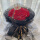 99朵红玫瑰花束-浪漫黑纱盖头