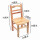 实木靠背椅(坐高30厘米)清漆款