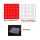 [磁吸]1厘米正方形/红100个+白方格板/盒装