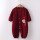 儿童连体罩衣-中国熊猫紫红