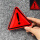 三角钻石级反光红色一个