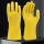 828黄色浸胶手套