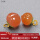 橙色小桃子8-9.5MM 新款弹簧扣