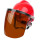红】安全帽+支架+茶色屏
