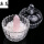 白水晶碎石300克+消磁碗+粉水晶柱