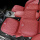 宝马纳帕皮坐垫【火山红】三件套