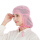新款包头帽：粉色【系带款】