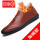 棕色加绒棉鞋一脚蹬8538-3