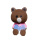 布朗熊+双份颜料 石膏白坯18厘米