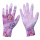 紫色花PU涂掌手套(24双)