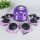 紫色头盔护具7件套