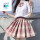 树莓红茶(刺绣白衬衫短袖+短裙+