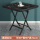 黑理石纹面-方桌直径90x72cm