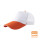 白色/橙网帽